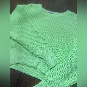 TNA Neon Chunky Knit Sweater